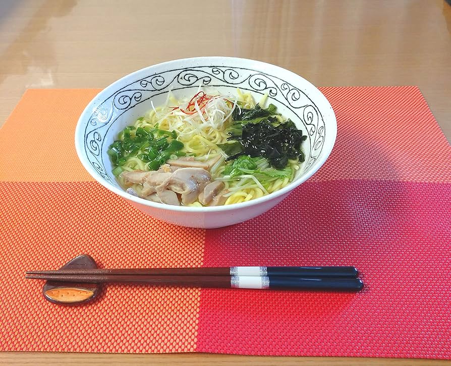 ちゃーさん新品　陶器　陶芸作家　黒のラーメン鉢2個 458 don-l2p.jpg